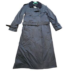 Vtg American Airlines trench coat Newport Harbor Thinsulate liner double breaste